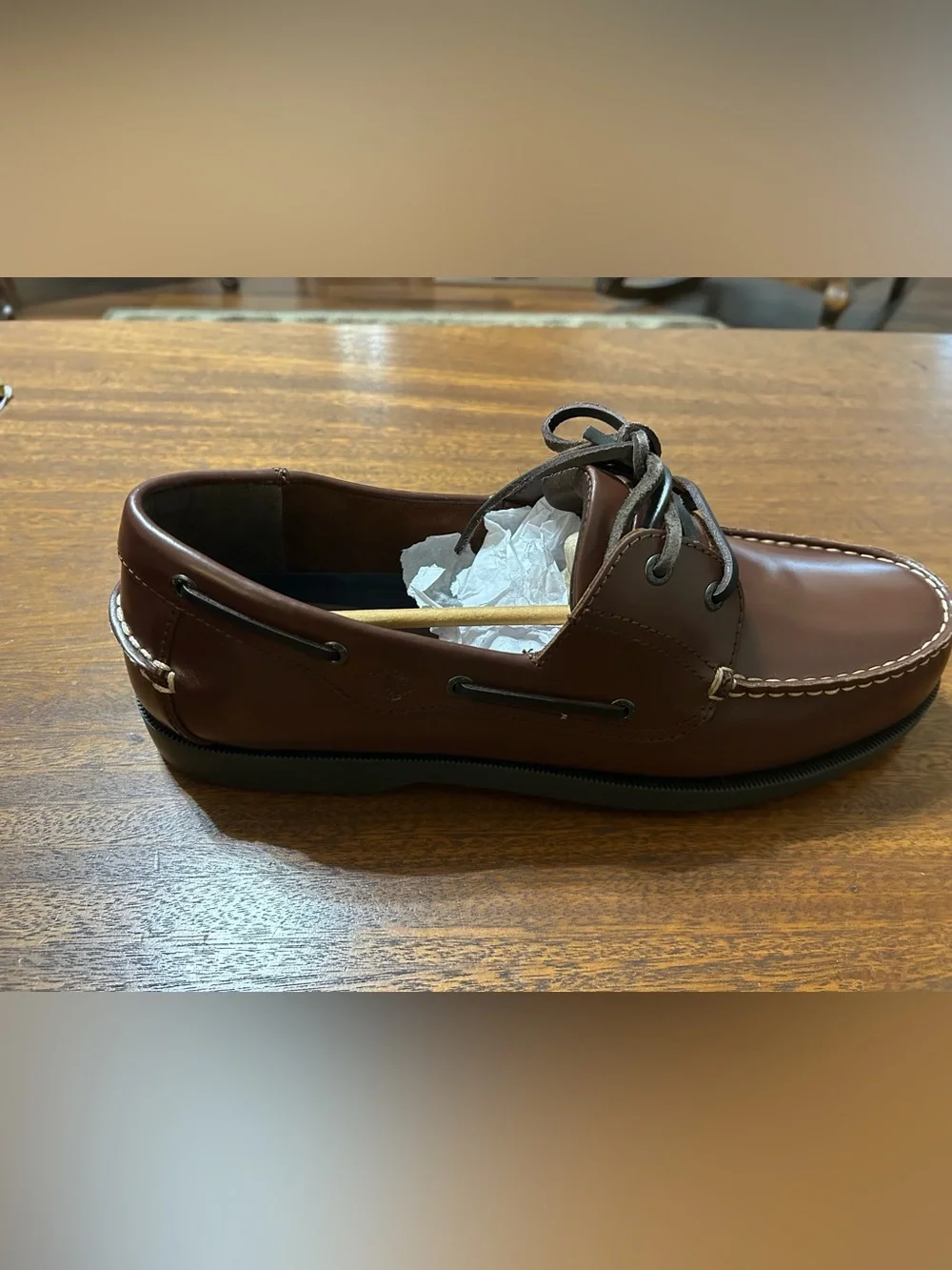 NEW Dockers Castaway Men's Brown Leather Boat Shoes